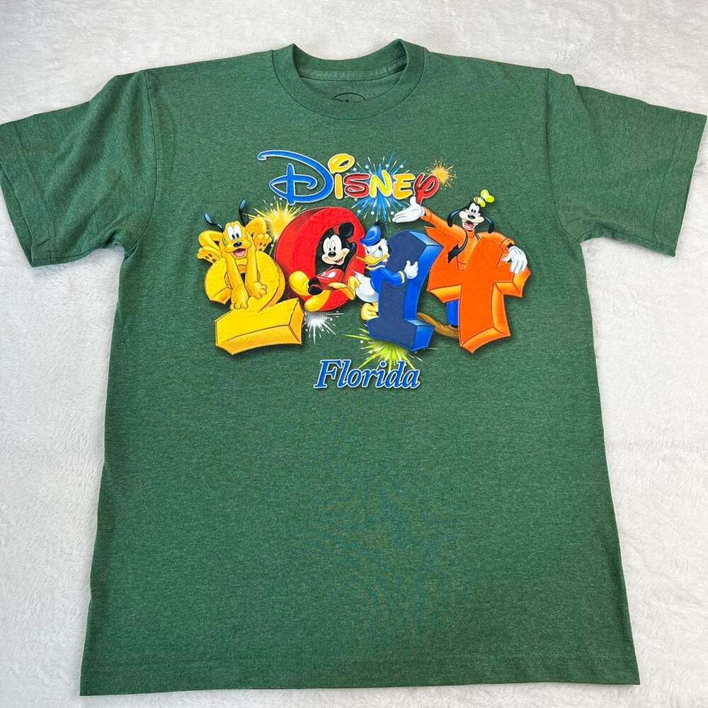 Disney Florida 2014 Puffy Graphic character green t-shirt Size Medium